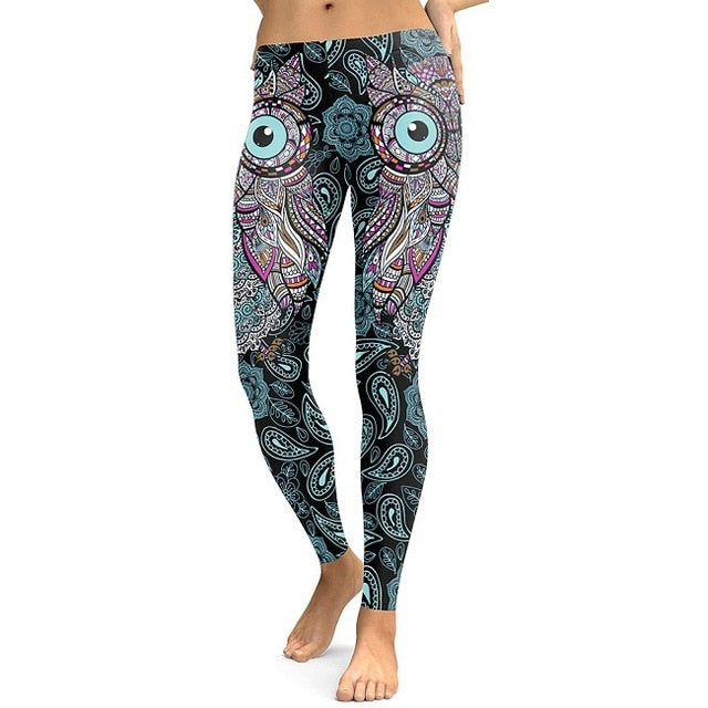 NADANBAO New Arrival Leggings Women Skull Head 3D Printed Camouflage Legging Workout Leggins Slim Elastic Plus Size Pants Legins